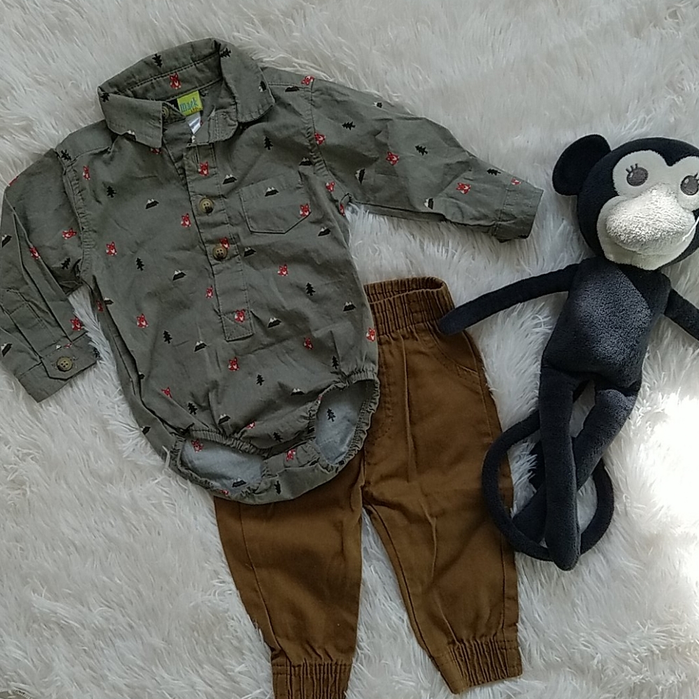 NWOT fox baby set